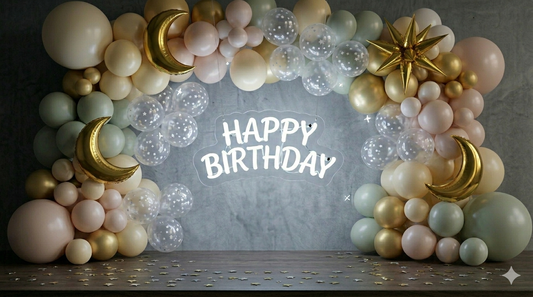 Happy birthday Neon decoratie