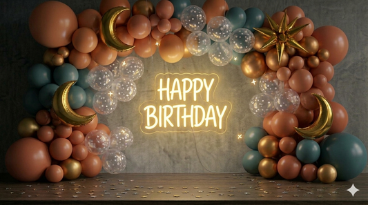 Happy birthday Neon decoratie