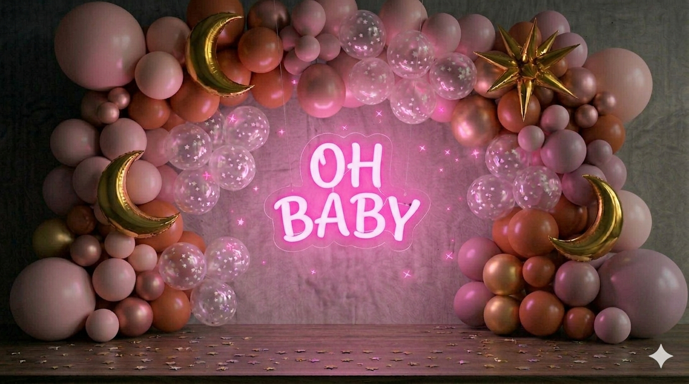 Oh baby Neon decoratie